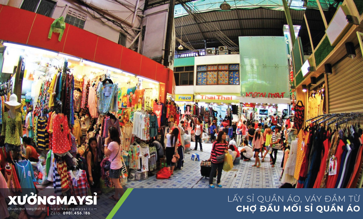 Lấy sỉ quần áo tại khu chợ đầu mối sỉ quần áo