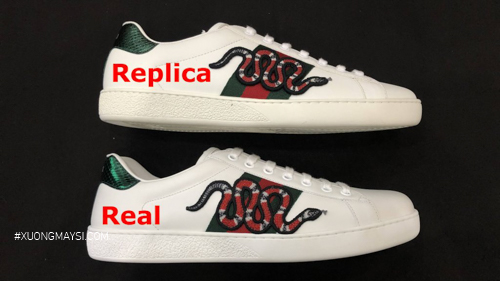 Phân biệt giữa đôi Gucci replica - real